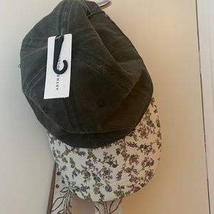 Anthropologie never warn before floral baseball cap